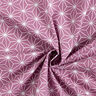 Katoenen stof Cretonne Japanse sterren Asanoha – druif,  thumbnail number 3