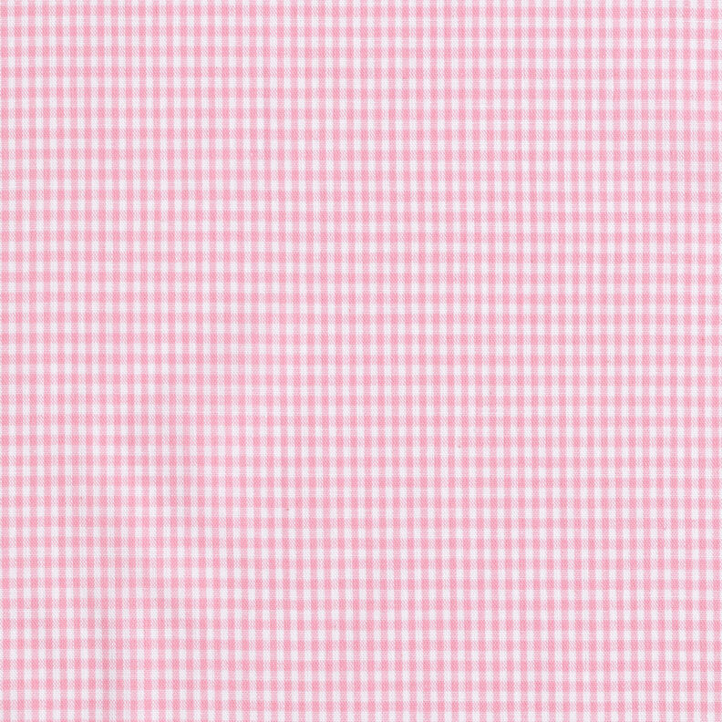 Katoenen stof Vichy ruit 0,2 cm – roze/wit,  image number 1