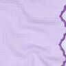 Mousseline/dubbel gehaakte stoffen dubbelzijdige gebogen rand  | Poppy Fabrics – lila/roodlila,  thumbnail number 2