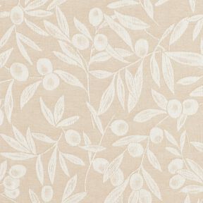 Gecoate katoen Jacquard gecoate olijven – natuur/lichtbeige, 