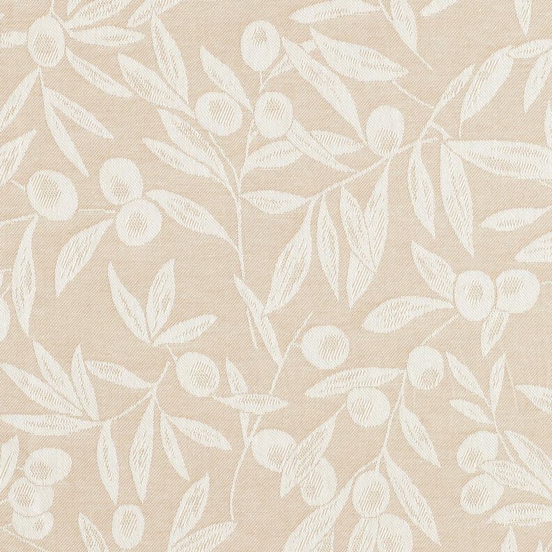 Gecoate katoen Jacquard gecoate olijven – natuur/lichtbeige,  image number 1