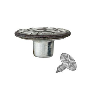 Jeanspatentknoop Ster – oudoudzilver metalen metalen, 