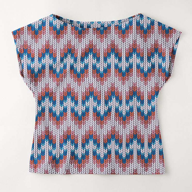 SHIELD PRO Antimicrobiële jersey Knit – koningsblauw/rood | Albstoffe,  image number 9