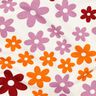 Knuffelsweat bonte bloemen | Poppy Fabrics – ecru,  thumbnail number 2