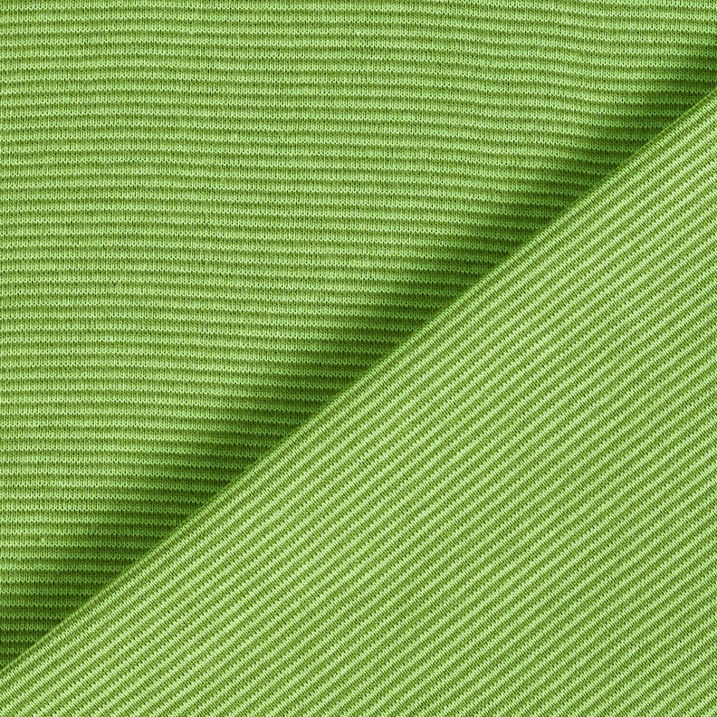 Boordstof Rondgebreide smalle strepen – appelgroen/pijn,  image number 3