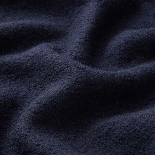 Lichtgewicht gebreide stof van een viscose- en wolmix – nachtblauw, 