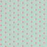 Katoenen stof Popeline Mini-spikes – licht mint/donker oudroze,  thumbnail number 1