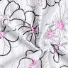 Gekreukt voile bloemen en luipaardpatroon – wit/zwart,  thumbnail number 3