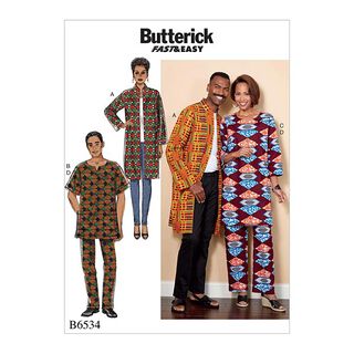 Mantel | Broek | Tuniek, Butterick 6534 | 46 - 56, 