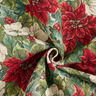 Decostof Gobelin Tweekleurige kerststerren – lichtbeige/rood,  thumbnail number 3