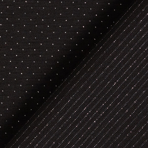 Romaniet jersey stippen lurex – zwart,  image number 4