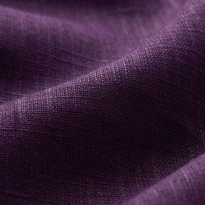 Linnen stof Ramee mix medium – aubergine, 