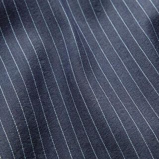 Effen denim naaldstrepen – marineblauw, 