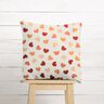 Decostof Half panama verdeelde harten – creme/donkerrood,  thumbnail number 10