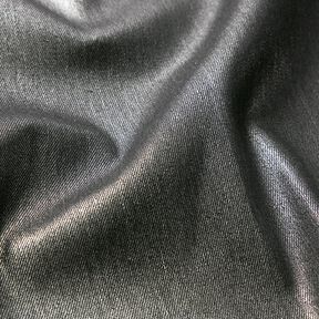 Denimstretch metallic – zwart/zilver metallic, 