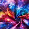 French Terry sommersweat Heelal Digitaal printen – blauwlila/vuurrood,  thumbnail number 3
