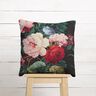 Decostof Gobelin Bloemen-boeket – zwart/karmijnrood,  thumbnail number 6