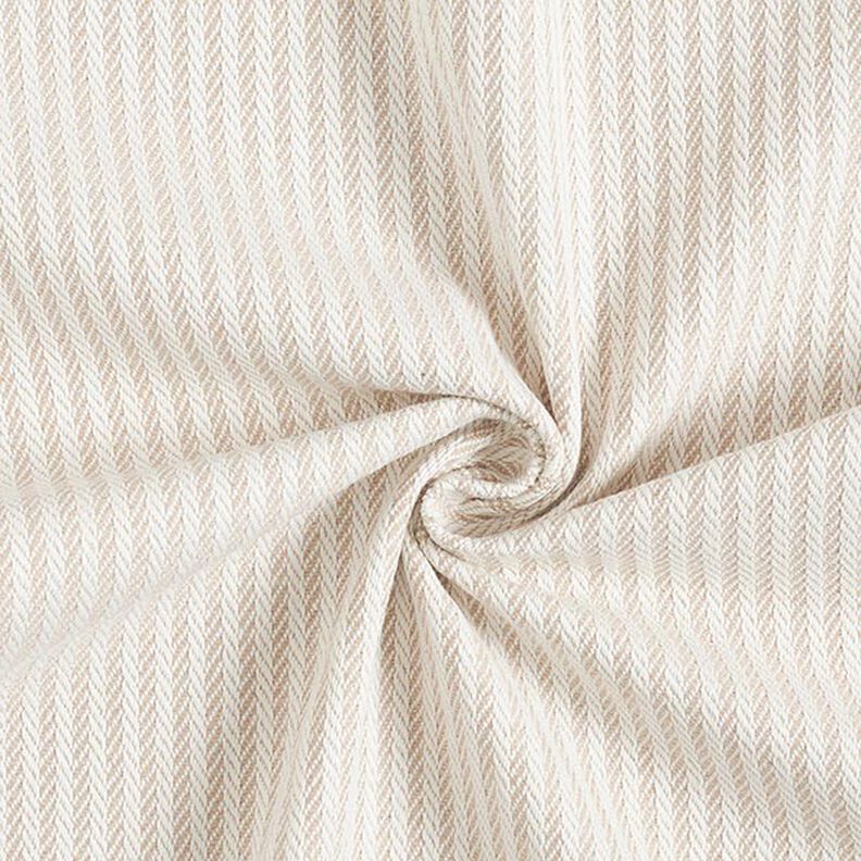 Decostof Jacquard Subtiele strepen – donkerbeige,  image number 1