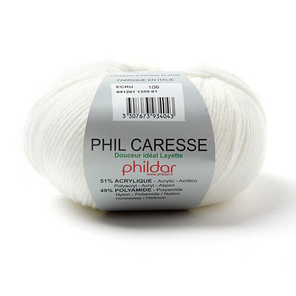 Phil Caresse, 50 g | Phildar (écru),  image number 1