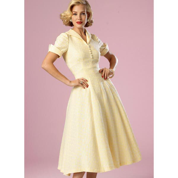 Vintage - jurk 1952, Butterick 6018|40 - 48,  image number 2