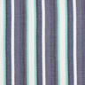 Mousseline/dubbel gehaakte stoffen garengeverfde strepen – indigo/ijsblauw,  thumbnail number 1