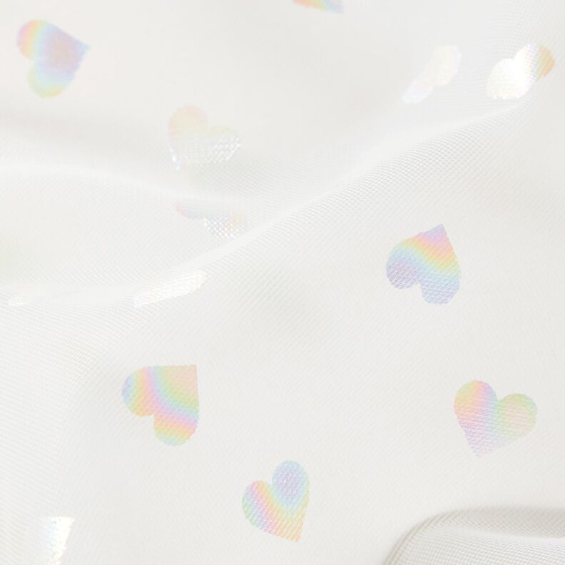 Softmesh folie hartjes – wit,  image number 3
