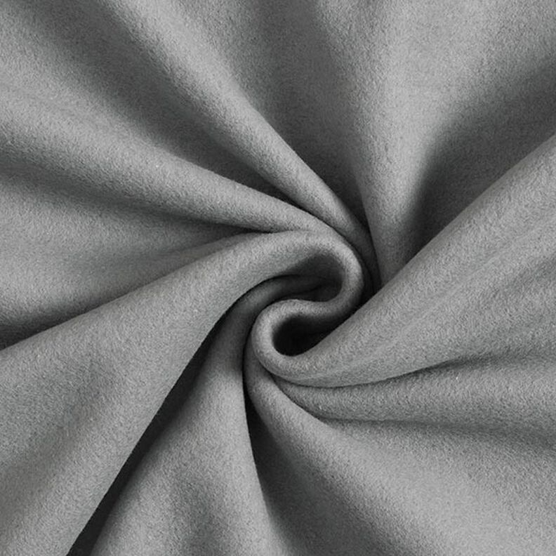 Katoenfleece Effen – grijs, image number 1
