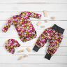 Katoenjersey bonte bloemen | Poppy Fabrics – druif,  thumbnail number 6