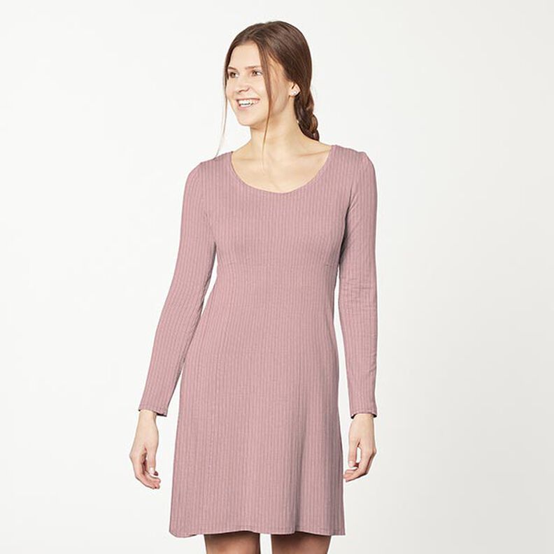 Ribjersey effen – oudroze,  image number 8