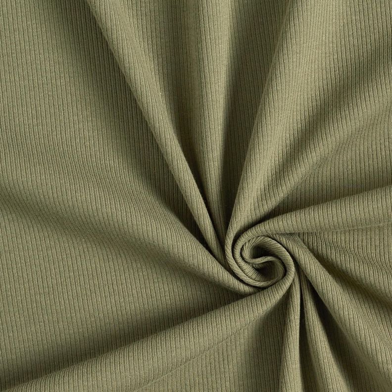 Ribjersey fijne 2-1-1-1 ribbels – licht kaki,  image number 1