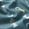 Katoenen stof Cretonne abstracte vormen – blauwgrijs,  thumbnail number 2