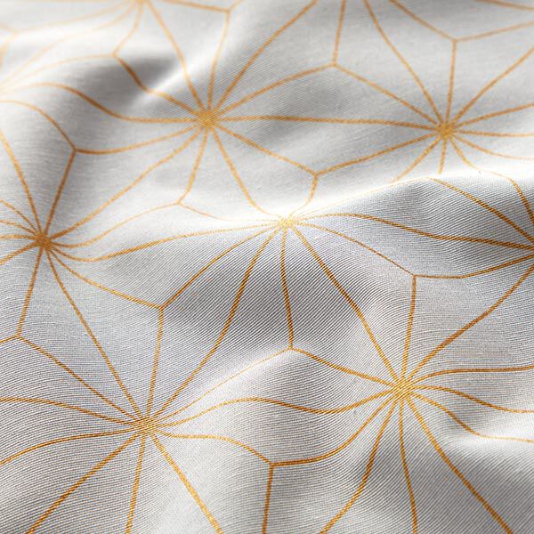 Decostof Canvas Art deco sterren – blauwgrijs/goud, image number 2
