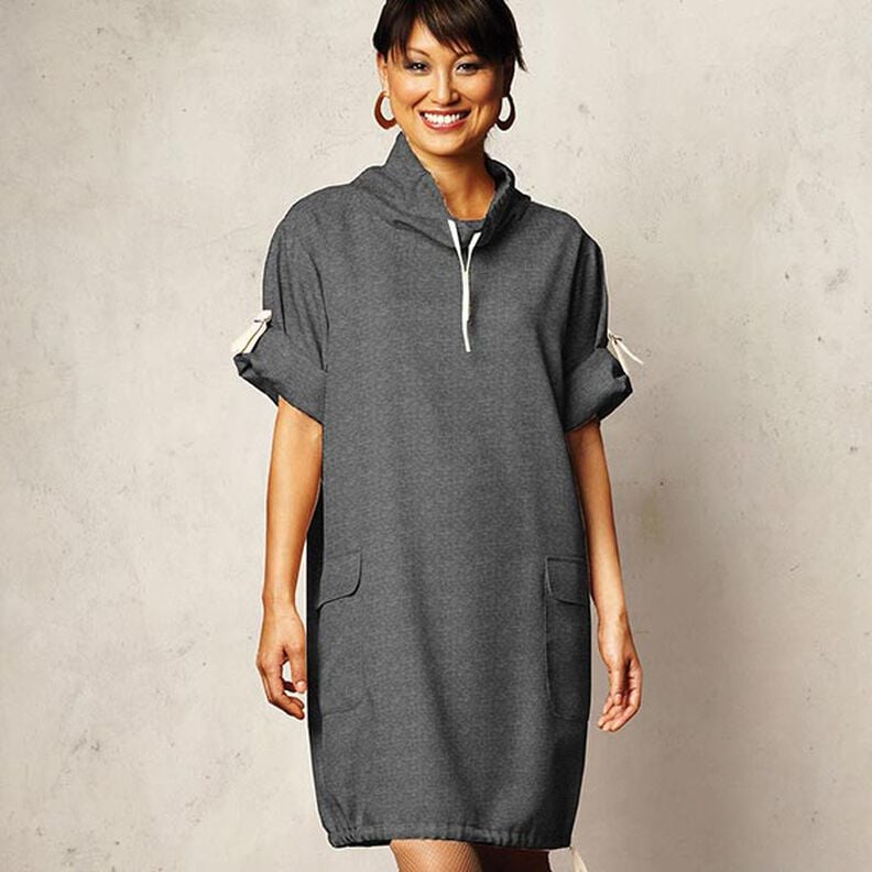 Lichte French Terry mix – anthraciet,  image number 4