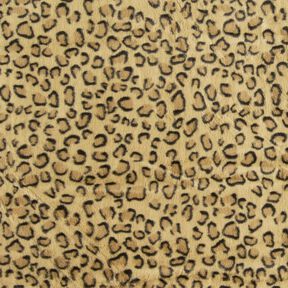 Superzachte nepbont luipaardprint – oud goud/zwart, 