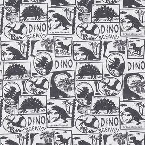 Katoenjersey Dino patches | by Poppy wit/anthraciet, 