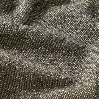 French Terry melange met glittereffect – grijs/goud, 