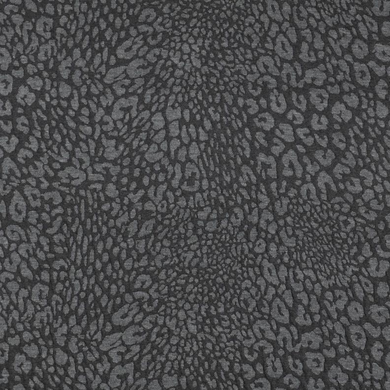 Gebreid jacquard luipaard – lichtgrijs/donkergrijs, image number 1