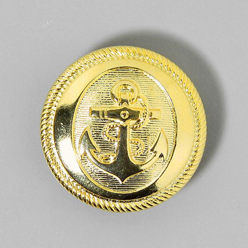 Metaalknoop Anker – goud metalen,  image number 1