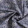Katoenen stof Cretonne bloemige mandala – wit/nachtblauw,  thumbnail number 3