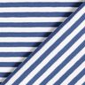 Katoenjersey smalle strepen – jeansblauw/wit,  thumbnail number 5