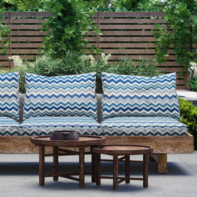 Outdoorstof Canvas Punten – blauw,  image number 6