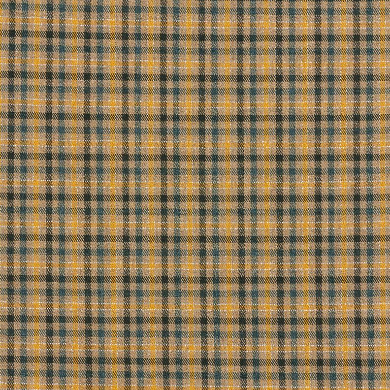 Viscosemix Ruiten met lurex – donkerbeige/currygeel,  image number 1