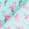 Gecoate katoen flamingo – lichtblauw,  thumbnail number 3