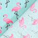 Gecoate katoen flamingo,  thumbnail number 3