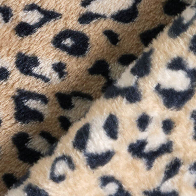 Gezellige fleece Luipaardpatroon – middelbruin, image number 4