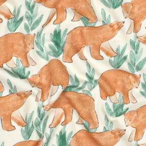 French Terry sommersweat Aquarelberen Digitaal printen | Poppy Fabrics – ecru, 
