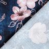 Katoenjersey Bloemen & ankers | Glitzerpüppi – nachtblauw/licht oudroze,  thumbnail number 4