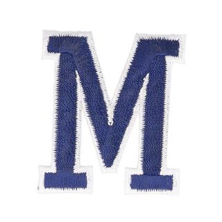 Applicatie letter M [ Hoogte: 4,6 cm ] – marineblauw, 
