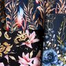 Katoenjersey Stof voor rand met bloemen in gouden glitters | Glitzerpüppi – nachtblauw/jeansblauw,  thumbnail number 9