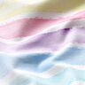 Katoenjersey Pastelkleurige strepen | Glitzerpüppi – wit,  thumbnail number 1